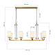 Подвесная люстра ST Luce Opalus SL1403.333.08
