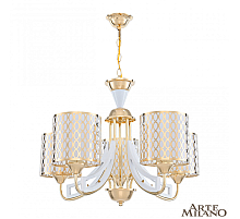 Подвесная люстра Arte Milano Florentia-3387 303387/5 Wh/Gd
