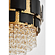 Подвесная люстра Lumina Deco LDP 7045-600 BK+GD