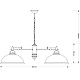 Подвесная люстра Kutek Lido LID-ZW-2 (P) GR
