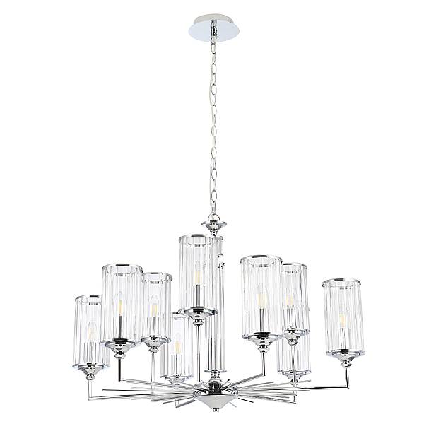 Подвесная люстра Crystal Lux Gloria SP9 Chrome