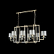 Подвесная люстра Crystal Lux Nicolas SP8 L1000 Gold/White