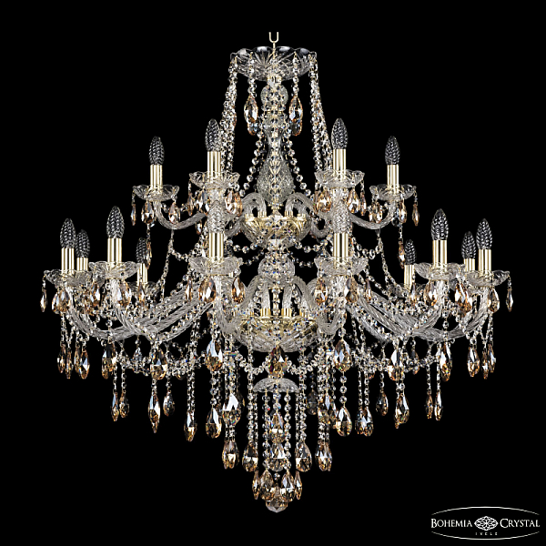 Подвесная люстра Bohemia Ivele Crystal 1415/12+6/360/2d G K721