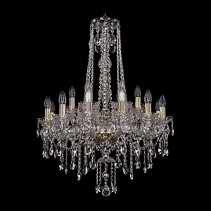 Подвесная люстра Bohemia Ivele Crystal 1415/12+6/220/h-86 G