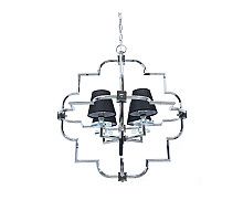 Подвесная люстра Lumina Deco Baltimore LDP 8020-4 CHR+BK