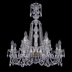 Подвесная люстра Bohemia Ivele Crystal 1402/8+4/240/XL-77 G