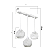 Подвесная люстра Toplight Lizbeth TL1612L-03WH