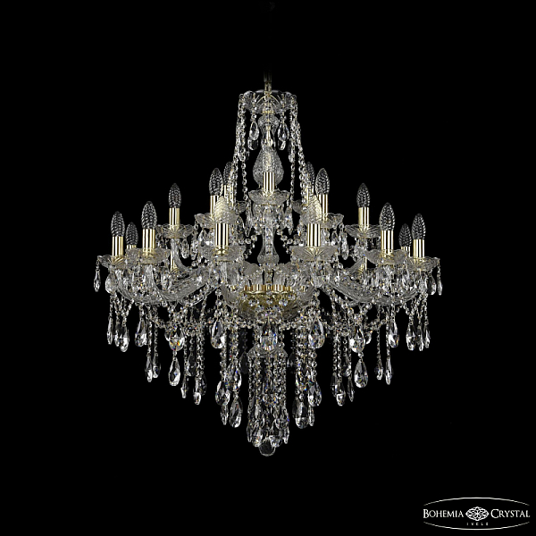 Подвесная люстра Bohemia Ivele Crystal 1415/12+6+3/300 G