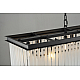 Подвесная люстра Delight Collection 1920s Odeon KR0387P-12C/P black/frost