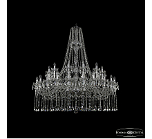 Подвесная люстра Bohemia Ivele Crystal 1413/24+12/530/h-160 Ni