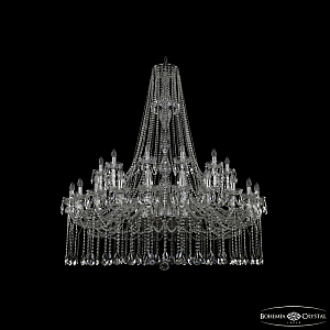 Подвесная люстра Bohemia Ivele Crystal 1413/24+12/530/h-160 Ni