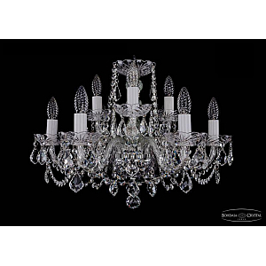 Подвесная люстра Bohemia Ivele Crystal 1402/6+3/195 Ni Leafs