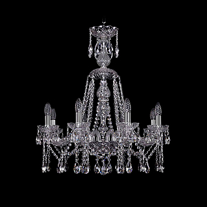 Подвесная люстра Bohemia Ivele Crystal 1413/8/220/XL-73 Ni