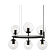 Подвесная люстра Lumina Deco Ceredo LDP 6034-6 RND BK