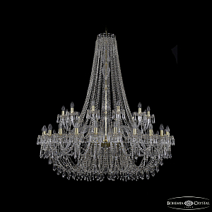 Подвесная люстра Bohemia Ivele Crystal 1403/24+12/530/h-160 G