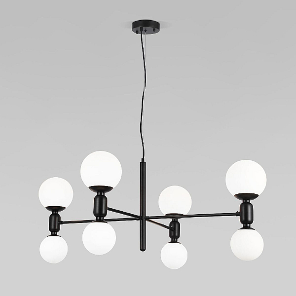 Подвесная люстра Eurosvet Bubble 30182/8 черный Smart a063212