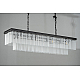 Подвесная люстра Delight Collection 1920s Odeon KR0387P-12C/P black/frost