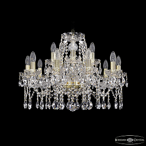 Подвесная люстра Bohemia Ivele Crystal 1413/10+5/220 G
