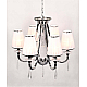 Подвесная люстра Lumina Deco Milesia LDP 8926-6 WT+CHR