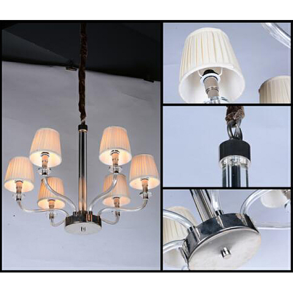 Подвесная люстра Delight Collection BRCH9021-6 nickel