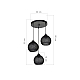 Подвесная люстра Toplight Lizbeth TL1612R-03BK