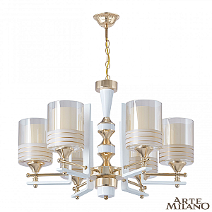 Подвесная люстра Arte Milano Florentia-6087 306087/6 Wh/Gd