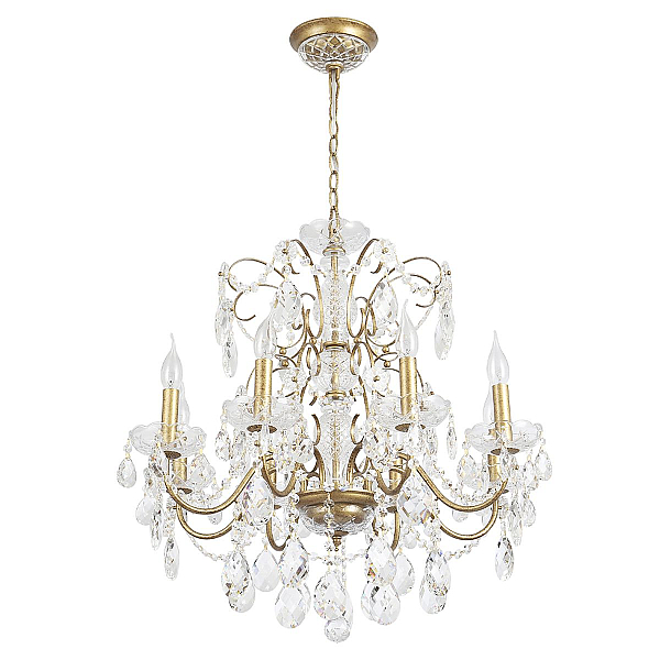 Подвесная люстра Crystal Lux Odelis SP8 Gold