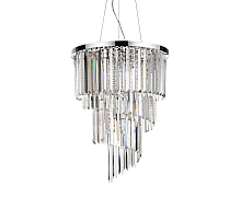 Подвесная люстра Ideal Lux Carlton SP12 Cromo 166247