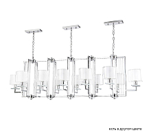Подвесная люстра Crystal Lux NICOLAS SP12 L1600 NICKEL/WHITE