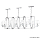Подвесная люстра Crystal Lux Nicolas SP12 L1600 Nickel/White
