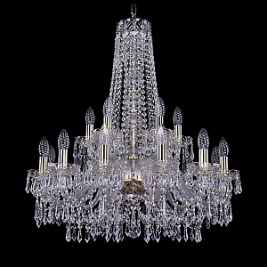 Подвесная люстра Bohemia Ivele Crystal 1403/12+6/240/h-76 G