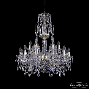 Подвесная люстра Bohemia Ivele Crystal 1411/12+6/240/XL-83 G