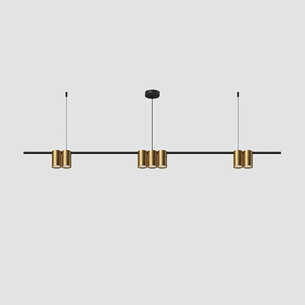 Подвесная люстра Denkirs Orbit DK4063-BK+SG
