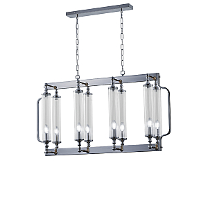 Подвесная люстра Crystal Lux TOMAS SP8 L1000 CHROME