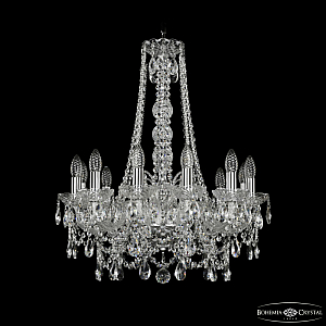 Подвесная люстра Bohemia Ivele Crystal 1411/12/195/h-70 Ni