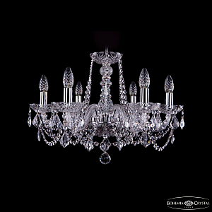 Подвесная люстра Bohemia Ivele Crystal 1402/6/195 Ni Leafs