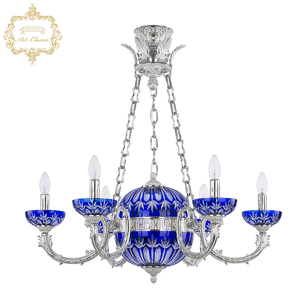 Подвесная люстра Art Classic 31.1009P.6.210.NW.P.Clear-Blue.H-1I.Y8
