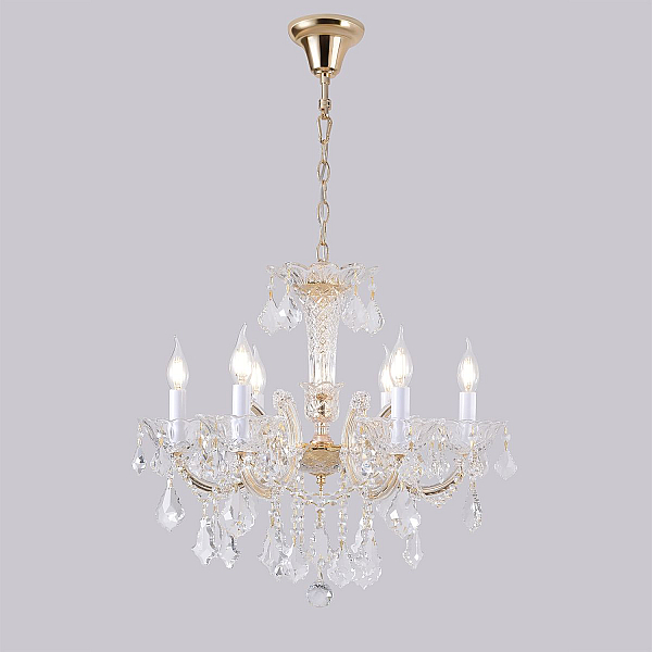 Подвесная люстра Crystal Lux CRISTELLE SP6 GOLD