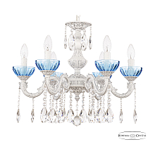 Подвесная люстра Bohemia Ivele Crystal AL79101/6/175 A WMN P Aquamarine/M-1H