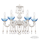 Подвесная люстра Bohemia Ivele Crystal AL79101/6/175 A WMN P Aquamarine/M-1H