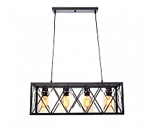 Подвесная люстра Lumina Deco Nortis LDP 11535-4 BK