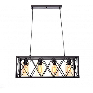 Подвесная люстра Lumina Deco Nortis LDP 11535-4 BK