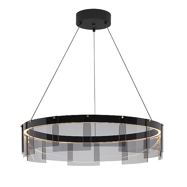 Подвесная люстра Delight Collection Stratos D8825P/M black/smoky