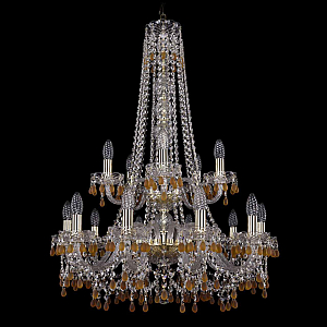 Подвесная люстра Bohemia Ivele Crystal 1410/10+5/240/h-91/2d G V1003