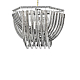 Подвесная люстра Lumina Deco Boscone LDP 7044-550 CHR+GY
