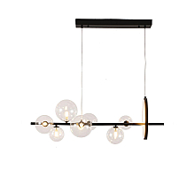 Подвесная люстра Delight Collection Art Deco Bubble KG1233P-7 black/clear