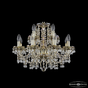 Подвесная люстра Bohemia Ivele Crystal 1410/8+4/195 G V0300 M801