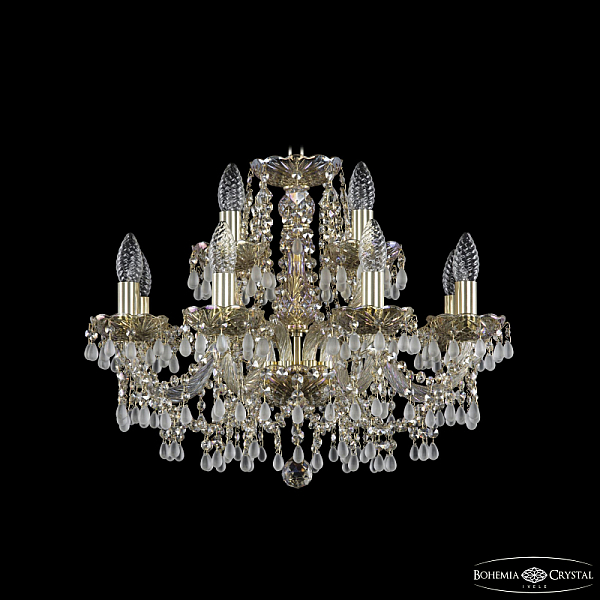 Подвесная люстра Bohemia Ivele Crystal 1410/8+4/195 G V0300 M801
