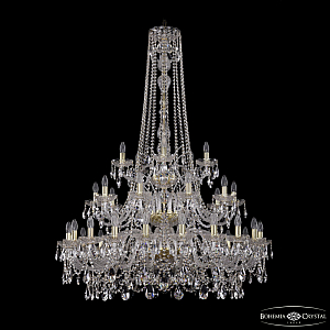 Подвесная люстра Bohemia Ivele Crystal 1411/20+10+5/400/h-158/3d G