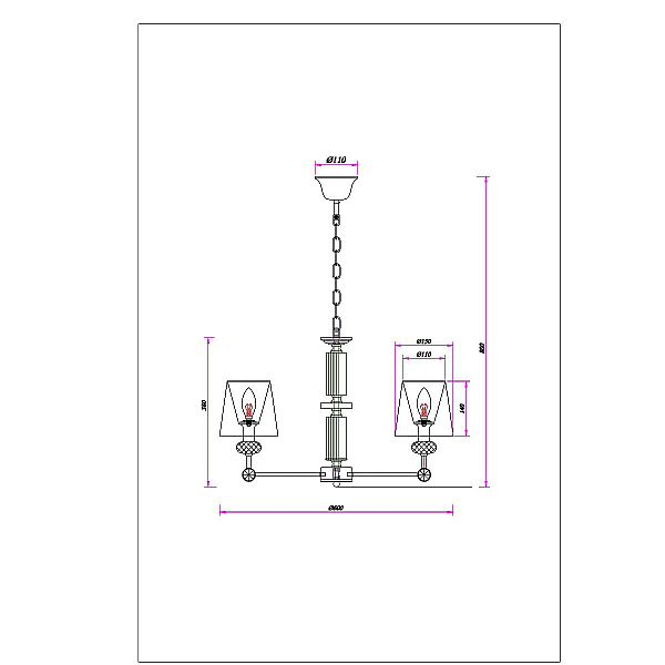 Подвесная люстра Arte Lamp BROCCA A4093LM-5AB